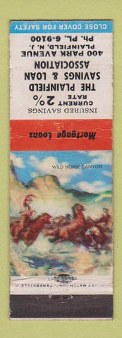 Matchbook Cover - Plainfield Savings and Loan NJ