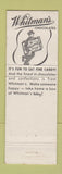 Matchbook Cover - Whitman's Sample Candy Chocolate