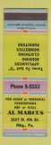 Matchbook Cover - Al Marcus Furniture Appliance Harrisburg PA WEAR