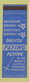 Matchbook Cover - Flying Aviation Magazine