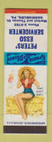 Matchbook Cover - Peters' Esso oil gas Harrisburg PA pinup