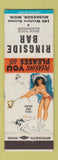 Matchbook Cover - Ringside Bar Muskegon MI pinup