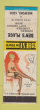 Matchbook Cover - Ben's Place Hereford Colorado pinup WEAR