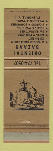 Matchbook Cover - Oriental Bazaar St Thomas Virgin Islands WEAR