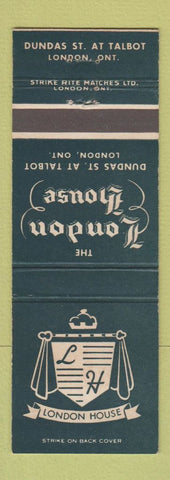 Matchbook Cover - London House London ON