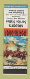 Matchbook Cover - Solock's Service oil gas Fishing Supply Sayre PA