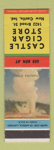 Matchbook Cover - Castle Cigar Store New Castle PA
