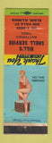 Matchbook Cover - Bill's Shell oil gas Elgin IL pinup