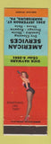 Matchbook Cover - American Services Cleaning Harrisburg PA pinup