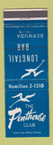 Matchbook Cover - Penthouse Club Longtail Bar Bermuda WEAR