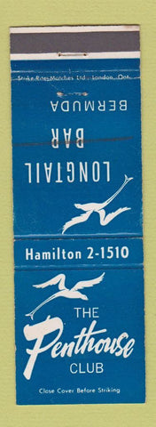 Matchbook Cover - Penthouse Club Longtail Bar Bermuda WEAR