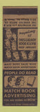 Matchbook Cover - Diamond Match Company Chicago IL