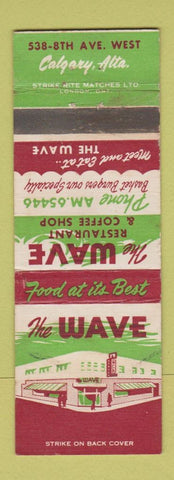 Matchbook Cover - The Wave Restaurant Calgary AB
