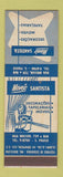 Matchbook Cover - Santista Movies Furniture Decoration Sao Paula Brazil