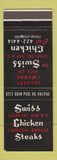 Matchbook Cover - Swiss Charcoal BBQ Halifax NS