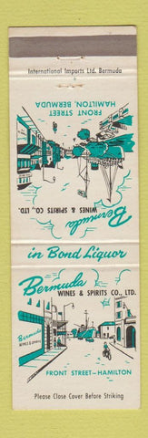 Matchbook Cover - Bermuda Wines and Spirits Hamilton Bermuda