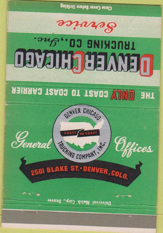 Matchbook Cover - Denver Chicago Trucking CO 40 Strike