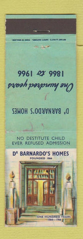 Matchbook Cover - Dr Barnardo's Homes 1966 London UK orphanage?