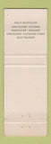 Matchbook Cover - BC Ferries British Columbia Canada