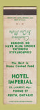 Matchbook Cover - Hotel Imperial Perth ON WEAR