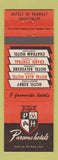 Matchbook Cover - Parsons Hotels Chatham London St Thomas Brantford ON