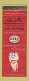 Matchbook Cover - Esso oil gas Stratton's Kenora ON WORN