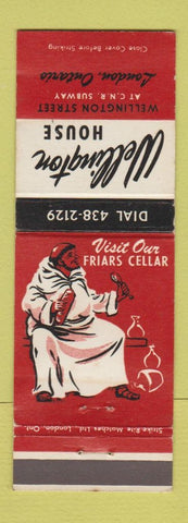 Matchbook Cover - Wellington House London ON