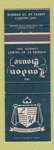 Matchbook Cover - London House London ON