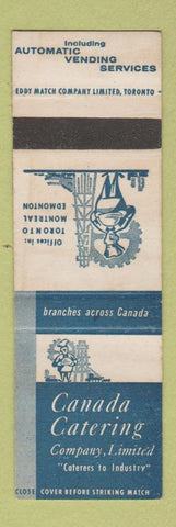 Matchbook Cover - Canada Catering Toronto Montreal Edmonton Vending