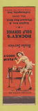 Matchbook Cover - Rockey's Gulf oil gas Indianapolis IN pinup