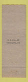 Matchbook Cover - Rockey's Gulf oil gas Indianapolis IN pinup
