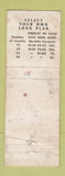 Matchbook Cover - TCC Loans Trans Canada Credit  WORN