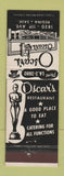 Matchbook Cover - Oscar's Restaurant Regina SK