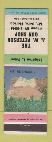 Matchbook Cover - AW Peterson Gun Shop Mount Dora FL