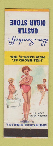 Matchbook Cover - Ben Saathoff's Castle Cigar Store New Castle IN pinup