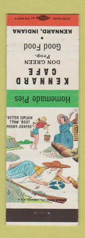 Matchbook Cover - Kennard Cafe IN hillbilly