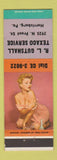 Matchbook Cover - RL Gutshall Texaco oil gas Harrisburg PA pinup
