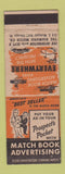 Matchbook Cover - Diamond Match Company Chicago IL ORANGE BLACK