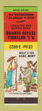 Matchbook Cover - RL Gutshall Texaco oil gas Harrisburg PA hillbilly