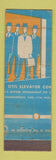 Matchbook Cover - Otis Elevator PRINTING ERROR? WORN