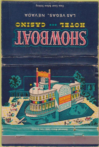 Matchbook Cover - Showboat Hotel Casino Las Vegas NV 40 Strike