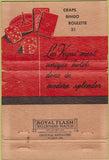 Matchbook Cover - Showboat Hotel Casino Las Vegas NV 40 Strike