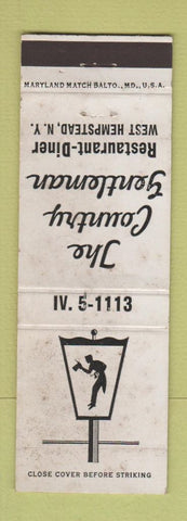 Matchbook Cover - The Country Gentleman Restaurant Diner West Hempstead NY WORN