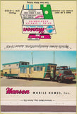 Matchbook Cover - Hanson Mobile Homes Kansas City MO trailers 40 Strike