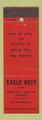 Matchbook Cover - Eagle Restaurant Centereach LI NY