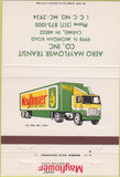 Matchbook Cover - Aero Mayflower trucking Carmel IN 40 Strike