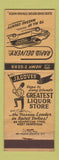Matchbook Cover - Jacoves Liquors West Hempstead NY