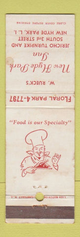 Matchbook Cover - New Hyde Park Inn LI NY WEAR