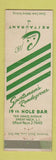Matchbook Cover - Cinci Restaurant Great Neck LI NY WEAR
