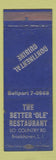 Matchbook Cover - Better Ole Restaurnt Brookhaven LI NY WEAR